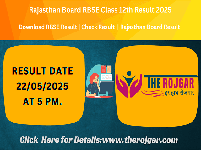 Rajasthan Board RBSE Class 8th, 10th, 12th Result 2025.